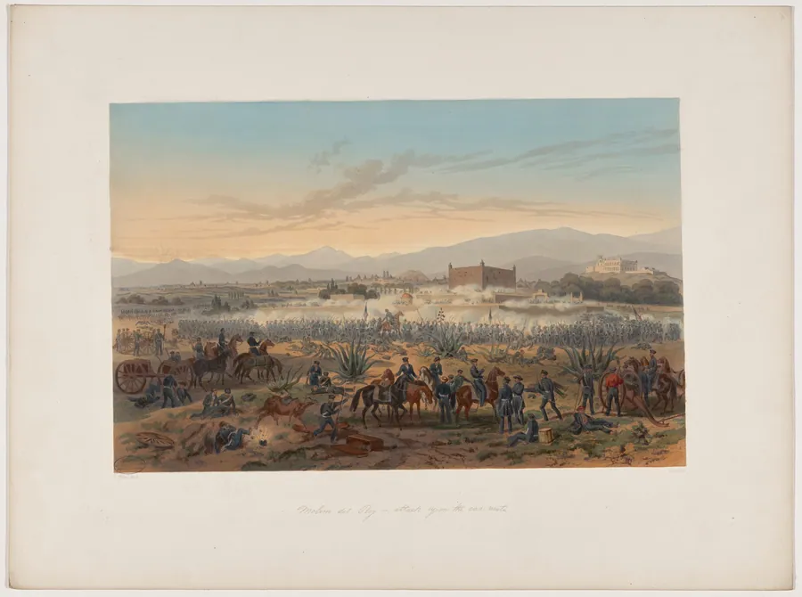 Molino del Ray—Attack upon the Casa Mata by Adolphe-Jean-Baptiste Bayot