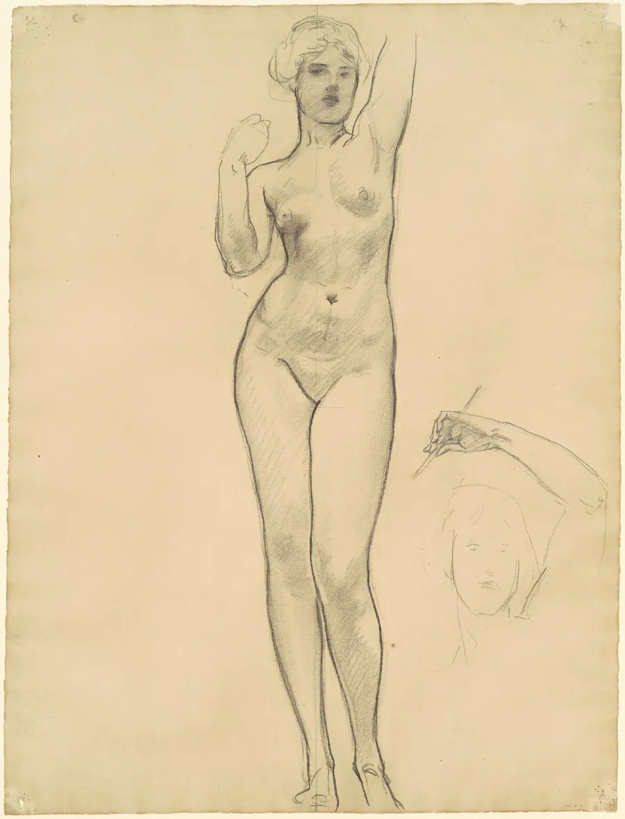 Studies of Aphrodite for "Aphrodite and Eros" by John Singer Sargent