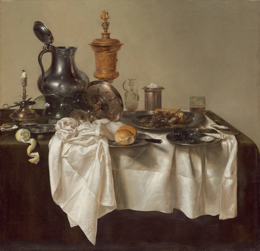Banquet Piece with Mince Pie by Willem Claesz Heda