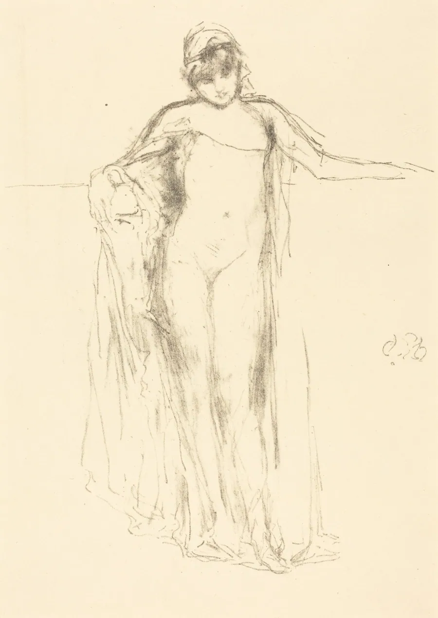 Draped Model, Standing by James McNeill Whistler