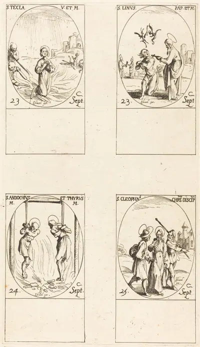 St. Thecla; St. Linus; Sts. Andochius and Thyrsus; St. Cleophas