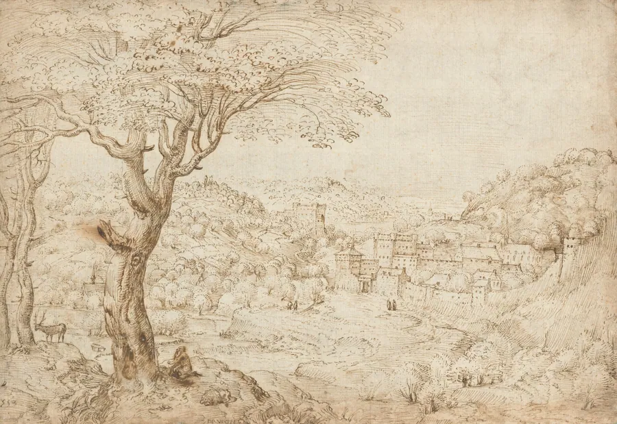 Landscape with the Penitence of Saint Jerome by Pieter Bruegel the Elder