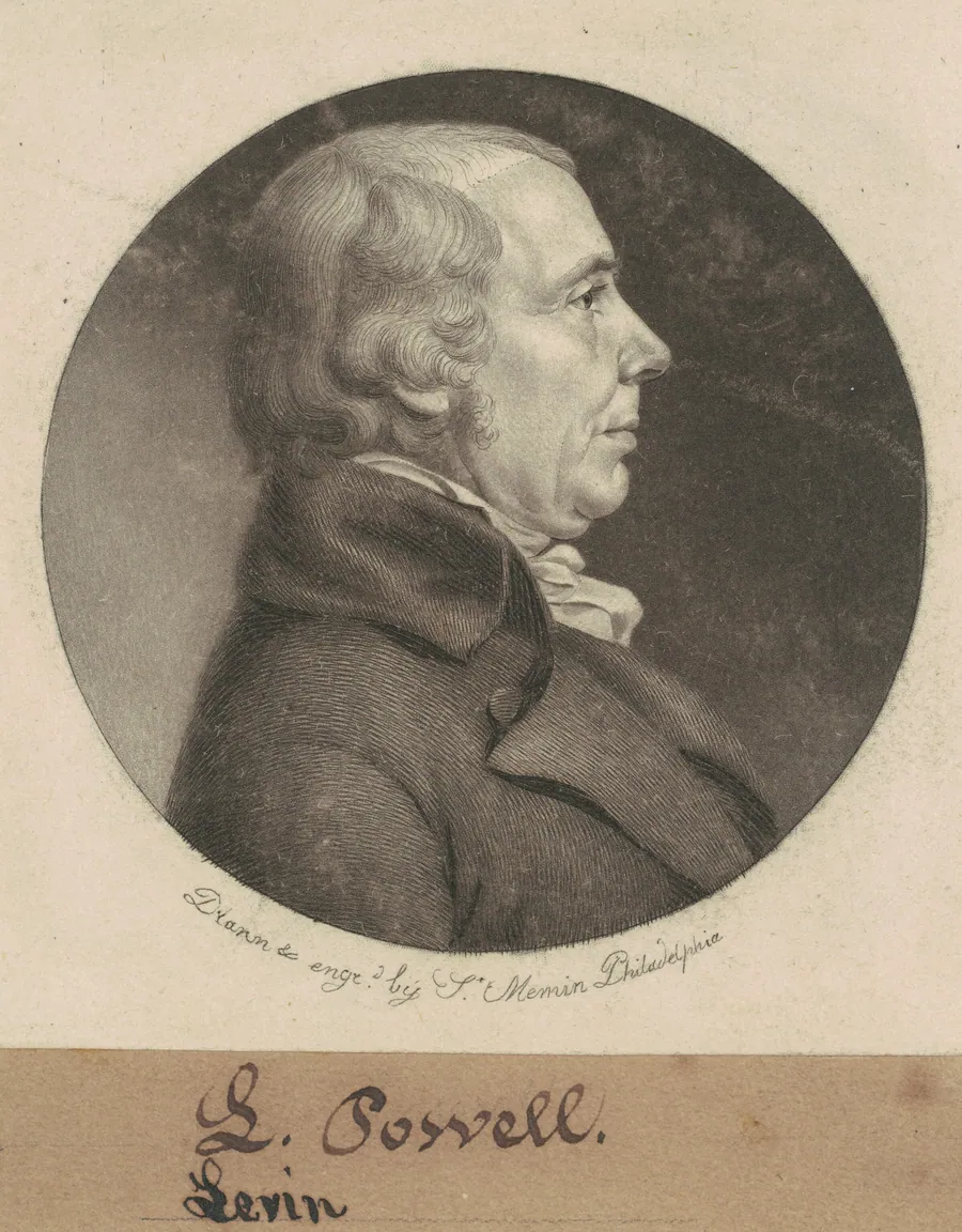 Leven Powell by Charles B. J. Févret de Saint-Mémin