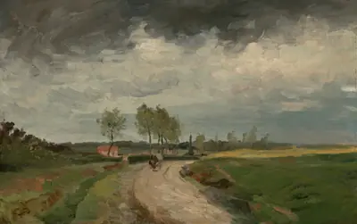 Landscape, Distant Village