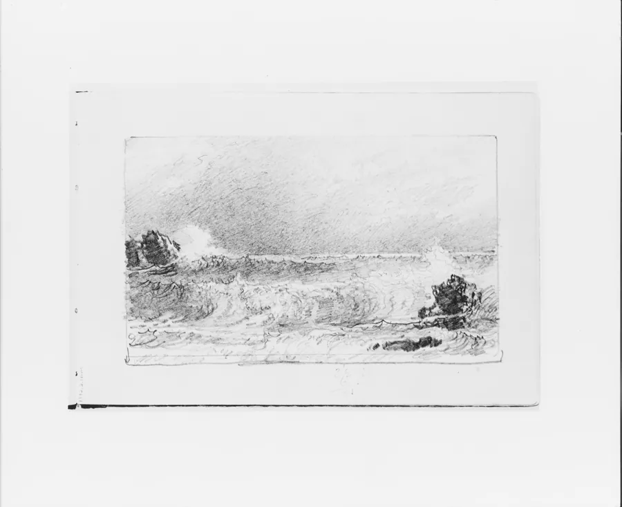 Stormy Sea (from Sketchbook VII) by William Trost Richards