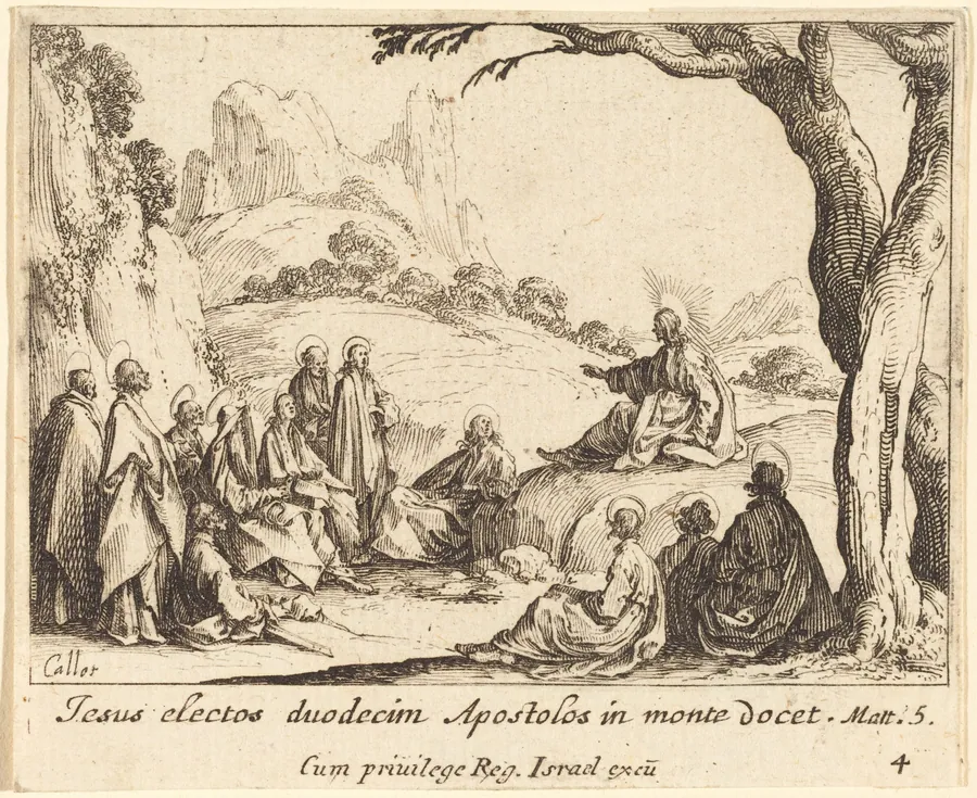 Sermon on the Mount by Jacques Callot