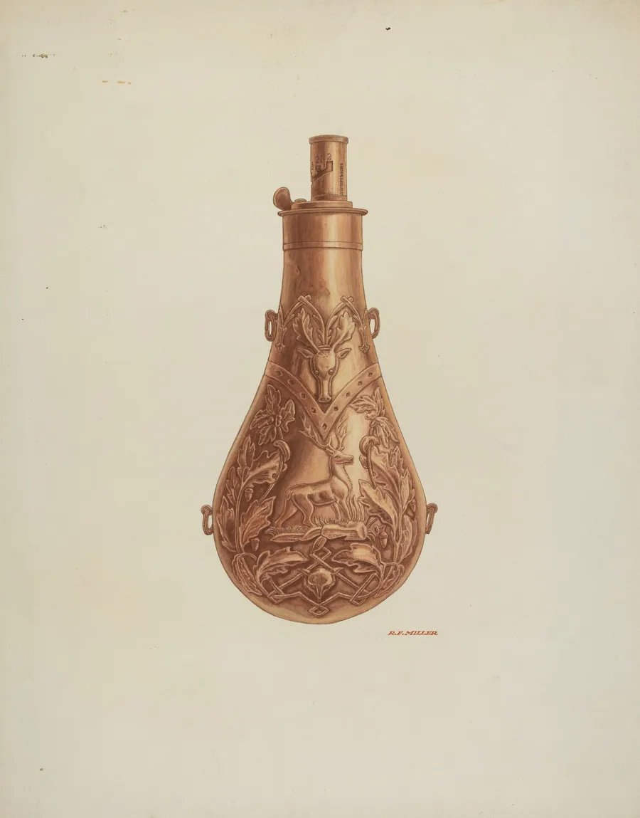 Powder Flask by Randolph F. Miller