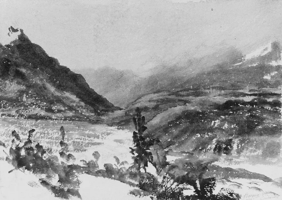 Mountain Landscape, Lombardy by John Frederick Kensett