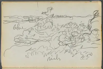 Sketchbook- The Granite Shore Hotel, Rockport, page 121: Shore