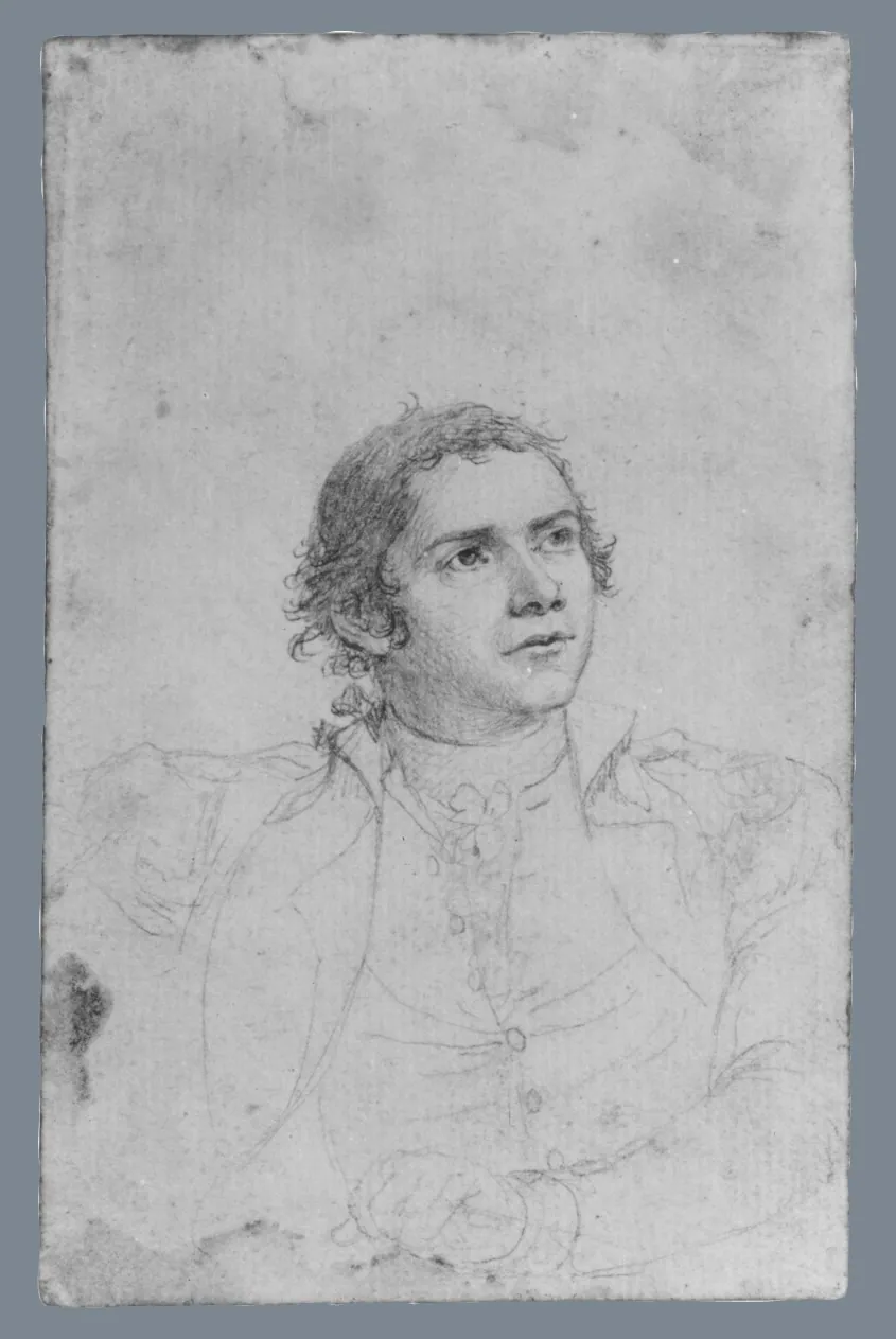 Hugh Mercer, Jr. (Study for "The Death of General Mercer at the Battle of Princeton, Janury 3, 1777") by John Trumbull