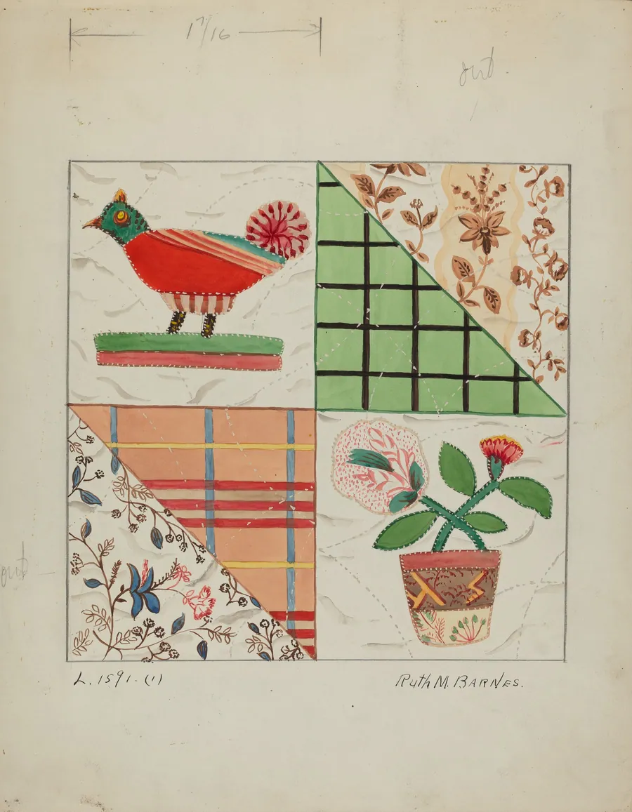 Applique Quilt by Ruth M. Barnes