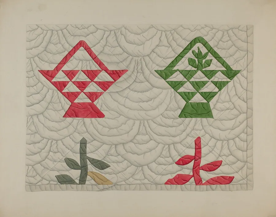 Quilt - Basket Design by Edward White