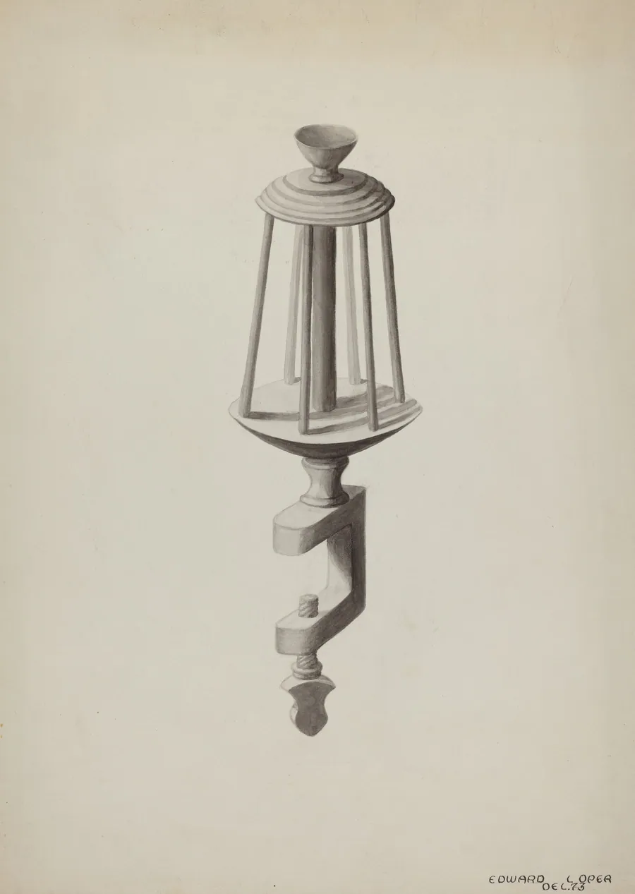 Wooden Silk Winder by Edward L. Loper