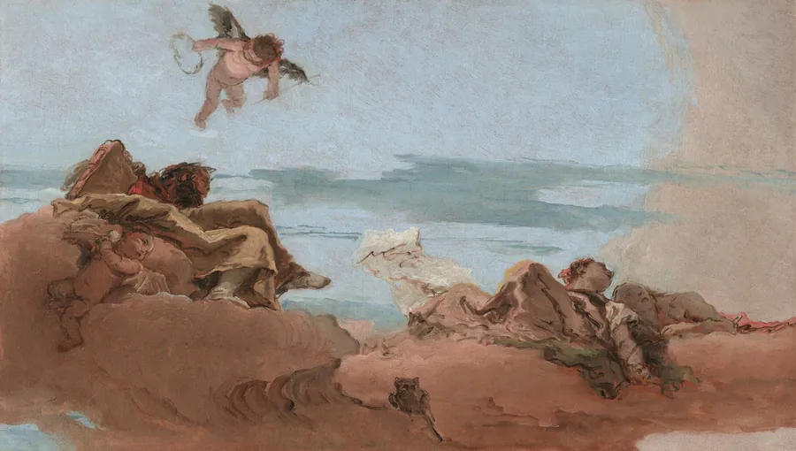 Study for a Ceiling with the Personification of Counsel by Giovanni Battista Tiepolo