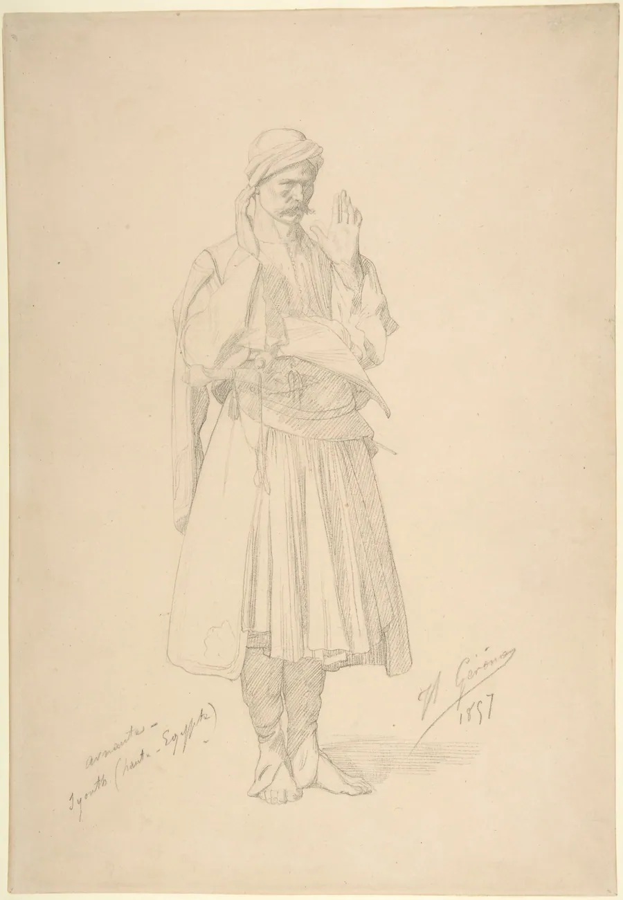 Arnaut Officer in Prayer by Jean-Léon Gérôme