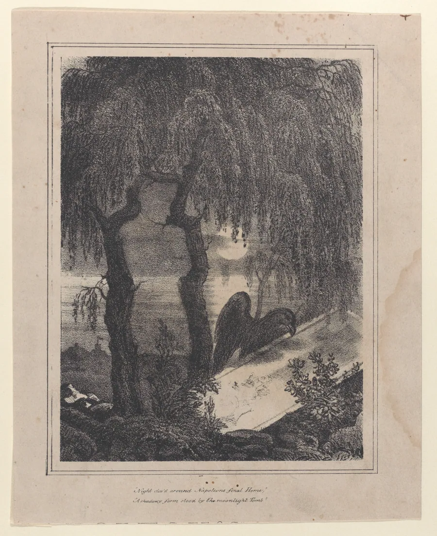Napoleon's tomb with a hidden silhouette by Francois-Charles Oberthür