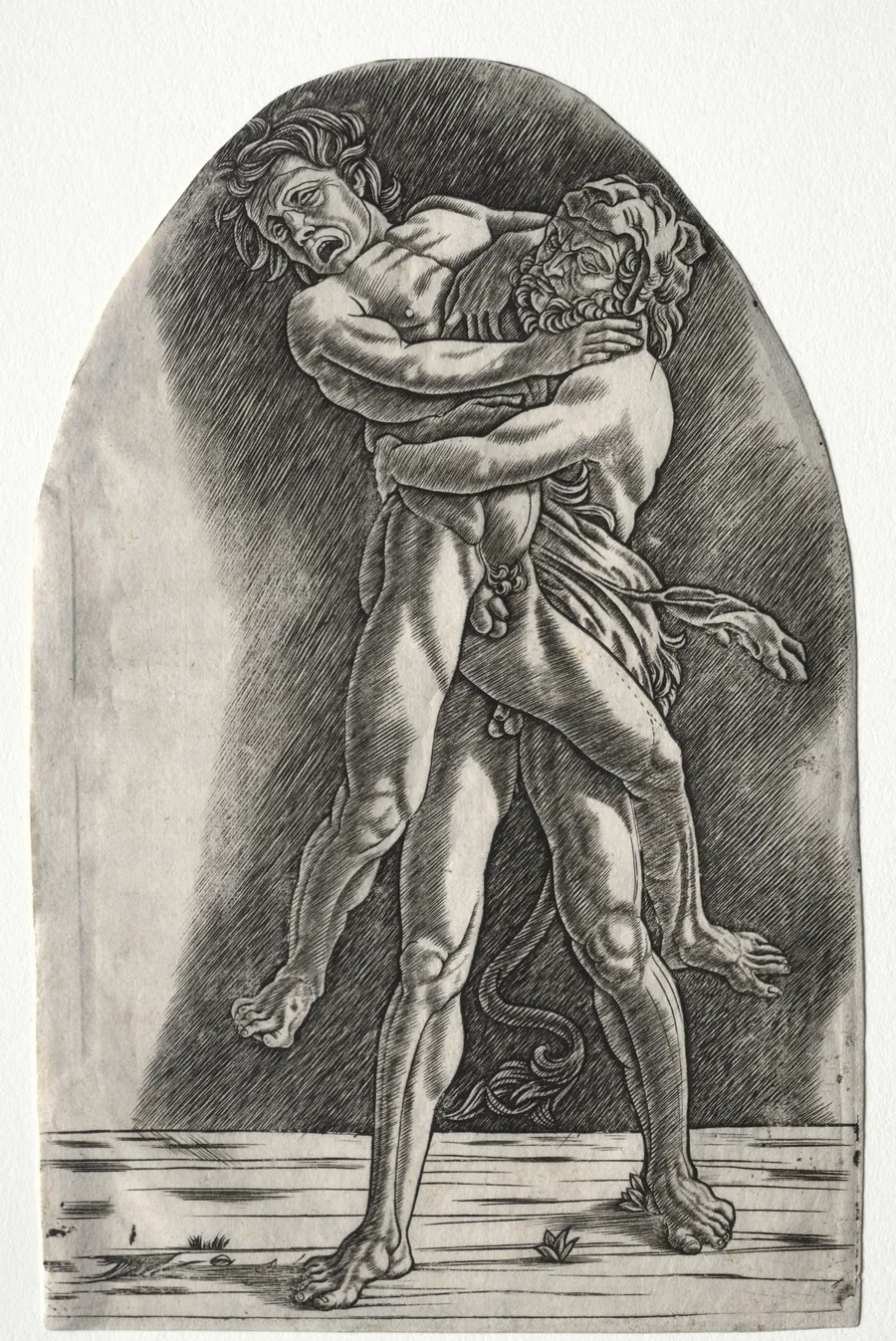 Hercules and Antaeus by Master of the Year 1515