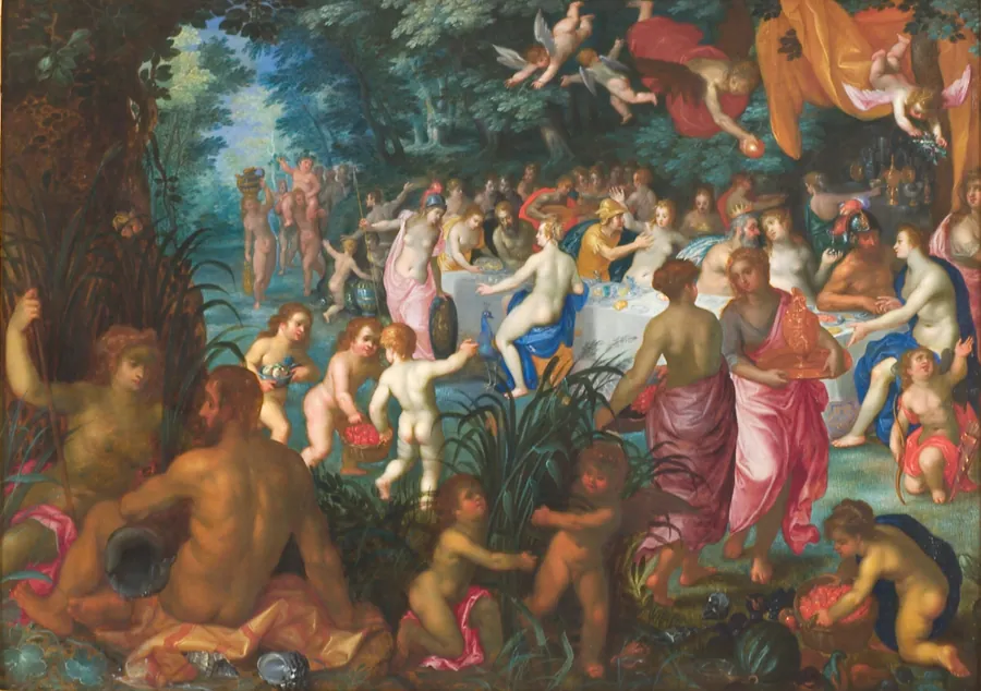 Peleus og Thetis' bryllup by Jan Brueghel (I)