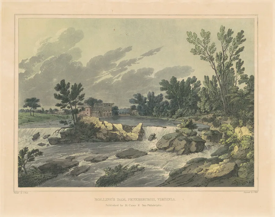 Bolling's Dam, Petersburgh, Virginia by John Hill