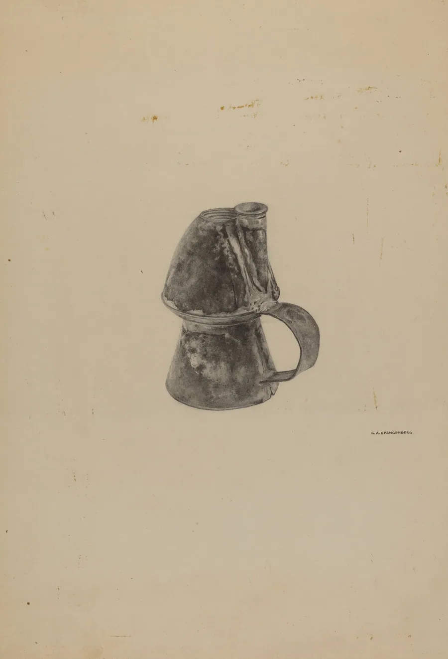 Petticoat Peg Lamp by G.A. Spangenberg