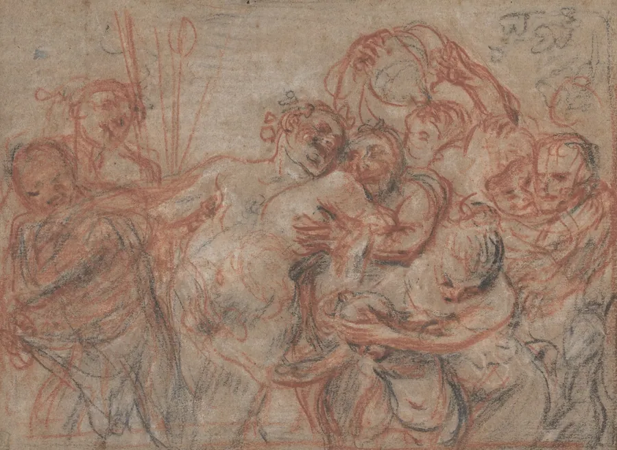 The March of Silenus [recto] by Antoine Watteau