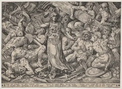 Victory Surrounded by Prisoners and Trophies