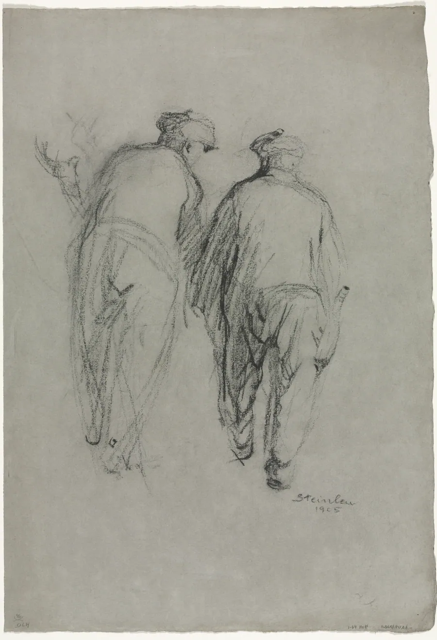 Two Men Working, Rear View by Théophile Alexandre Steinlen