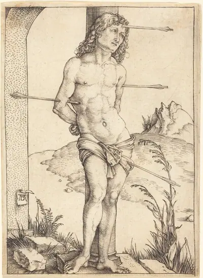 Saint Sebastian Bound to the Column