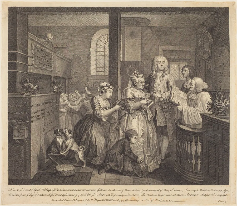 A Rake's Progress: pl.5 by William Hogarth