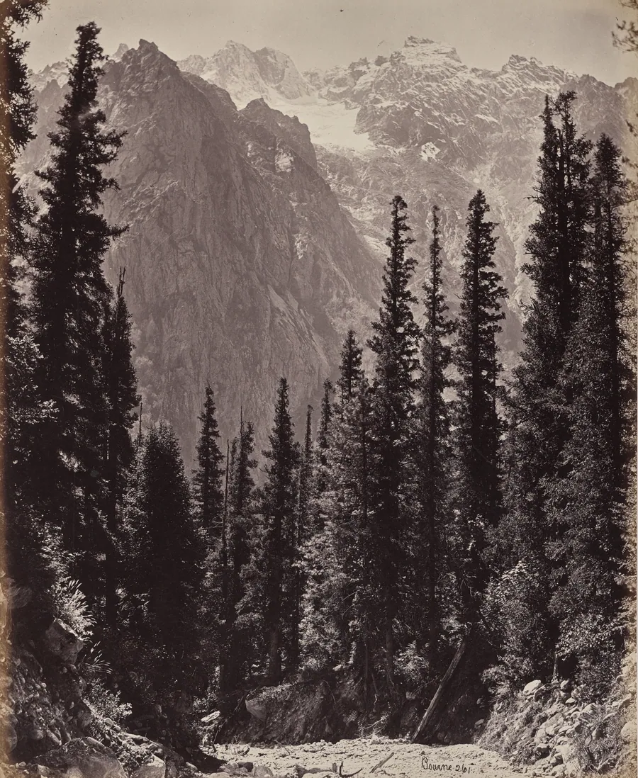 The Upper Himmalayahs. View in the Manga Valley by Samuel Bourne