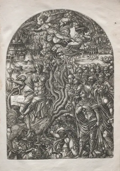 The Apocalypse:  Babylon the Harlot, Seated on the Seven-headed Beast
