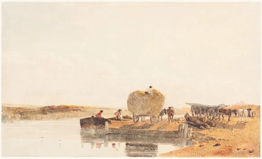 Evening on the Foss Dyke near Lincoln by Peter De Wint