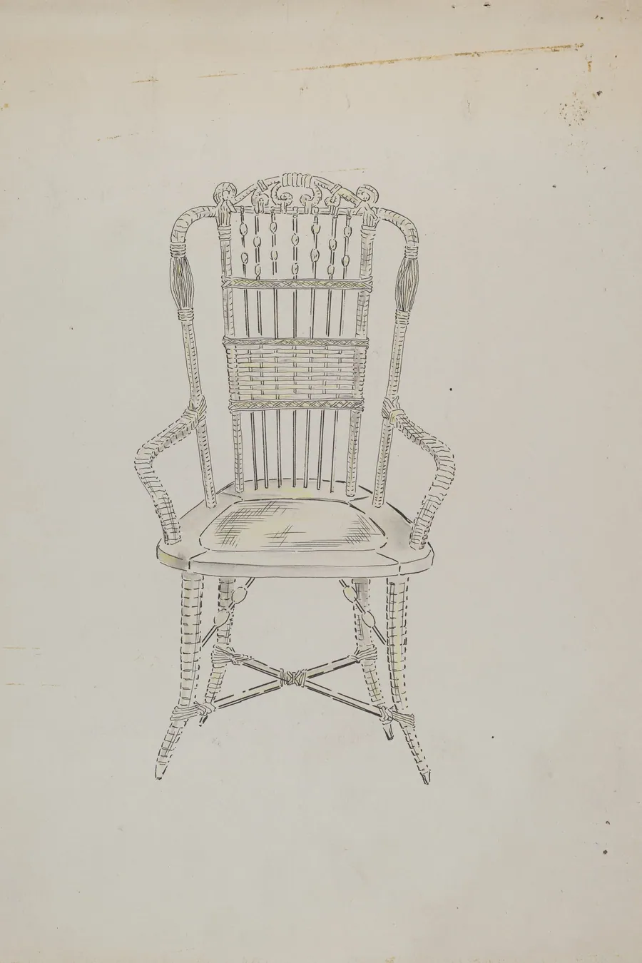 Chinese Cane Chair by Sebastian Simonet