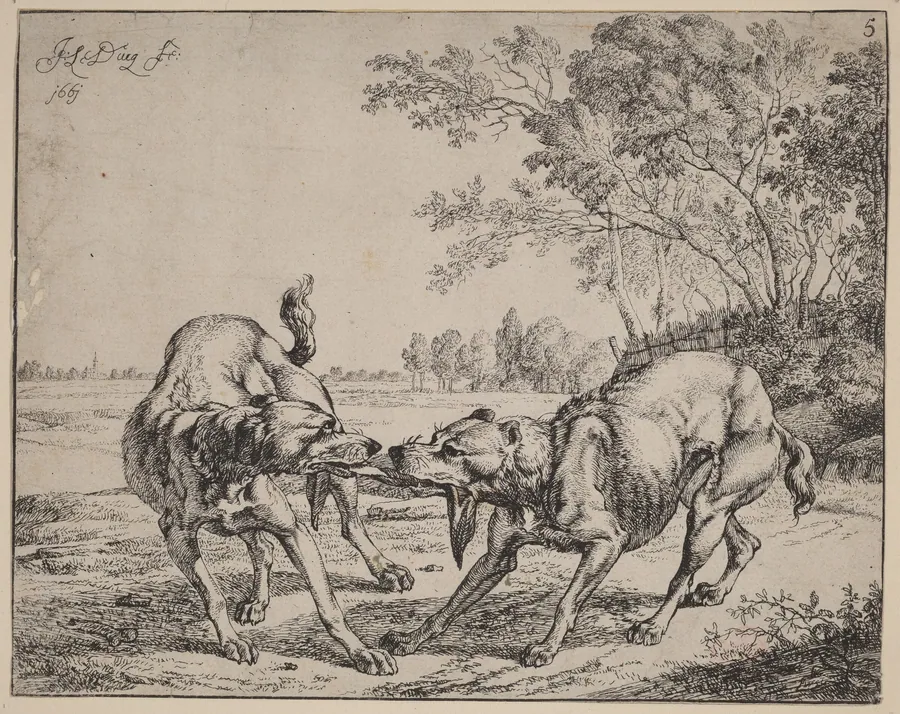 The Disputed Meat (La viande disputé) by Jan le Ducq