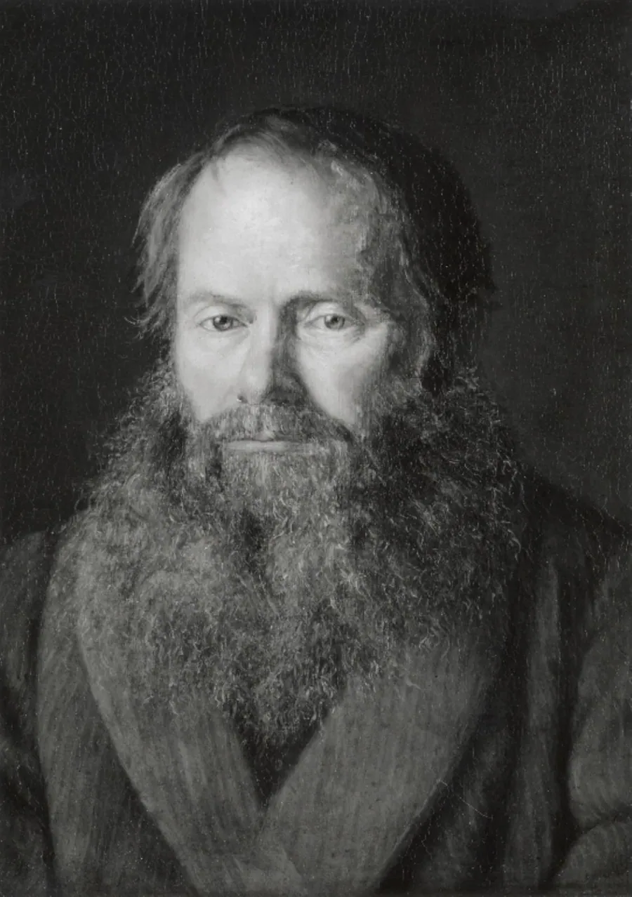 Portræt af zoologen, professor H.N. Krøyer, kunstnerens plejefader by P.S. Krøyer