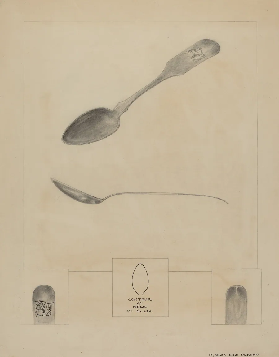 Silver Teaspoon by Francis Law Durand