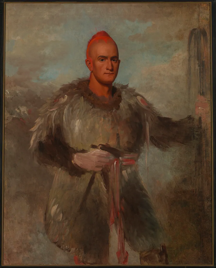 Theodore Burr Catlin, in Indian Costume by George Catlin, born Wilkes-Barre, PA 1796-died Jersey City, NJ 1872