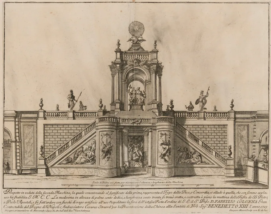 The Seconda Macchina for the Chinea of 1725: The Temple of Peace and Concord by Gasparo Massi