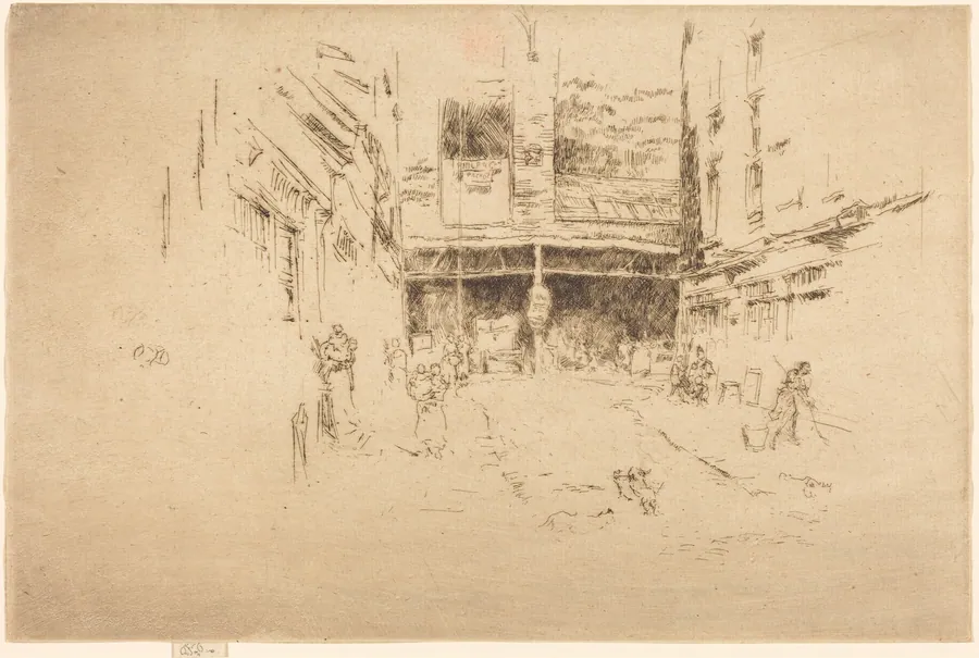 Clothes Exchange, No.I by James McNeill Whistler