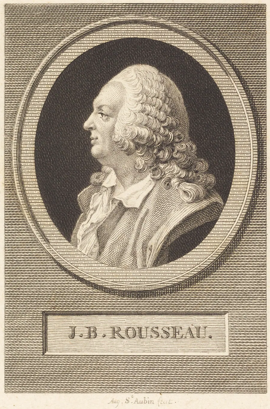 Jean-Baptiste Rousseau by Augustin de Saint-Aubin