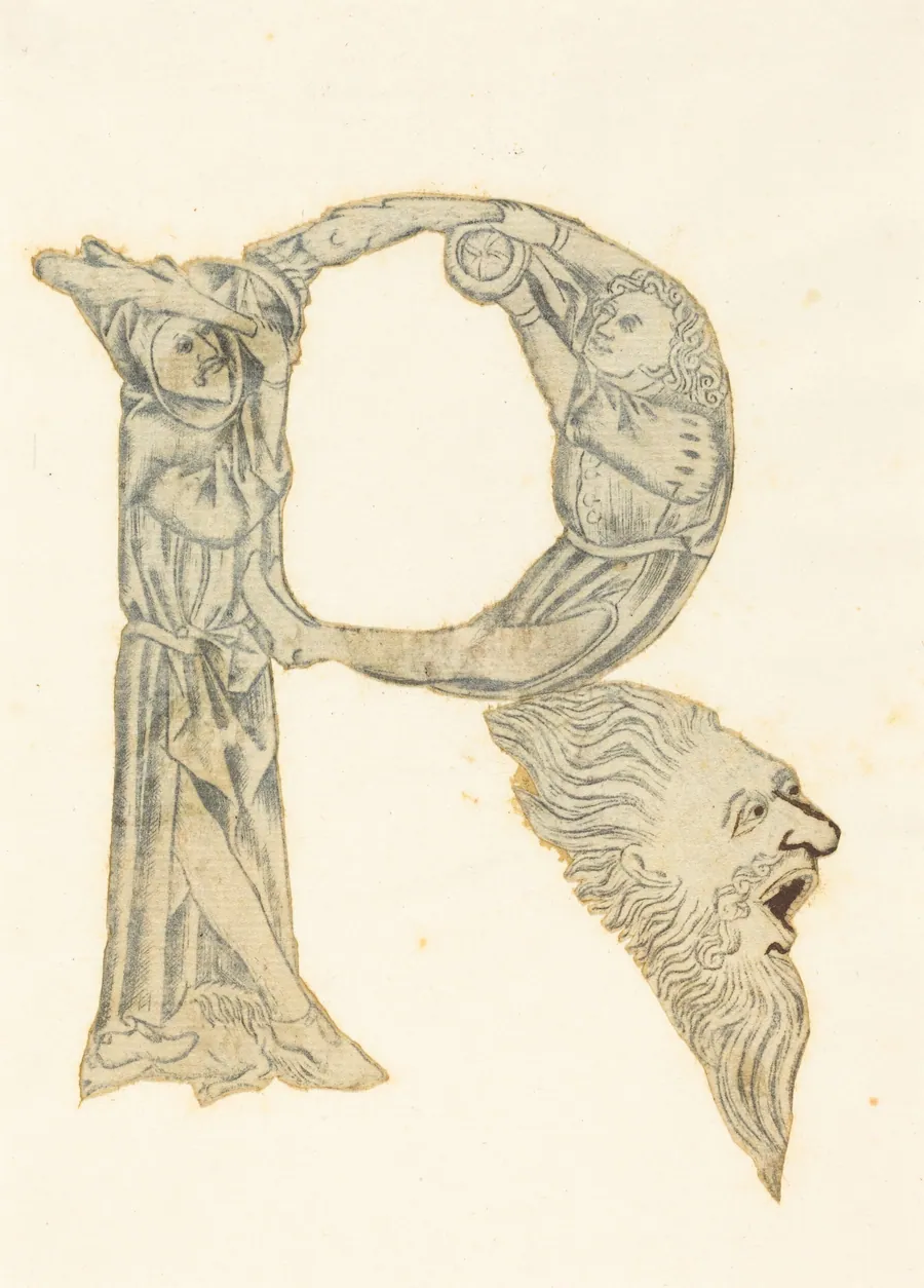 The Letter P (converted to an R) by Master with the Banderoles
