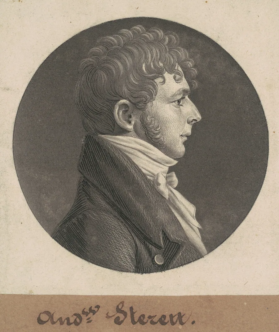 Andrew Sterett by Charles B. J. Févret de Saint-Mémin