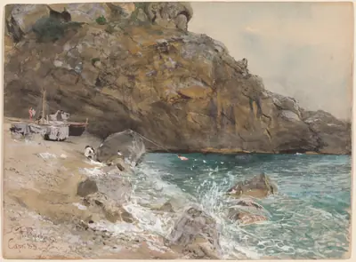 The Beach at Marina Piccola, Capri