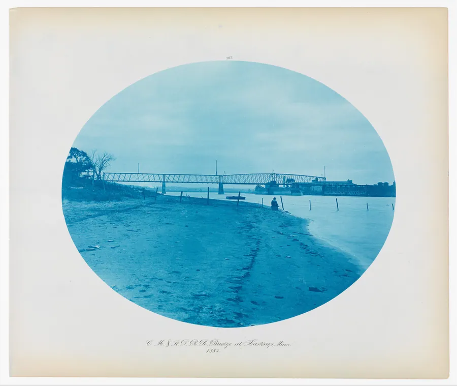 No. 185. Chicago, Milwaukee & St. Paul Rail Road Bridge at Hasting, Minnesota by Henry P. Bosse
