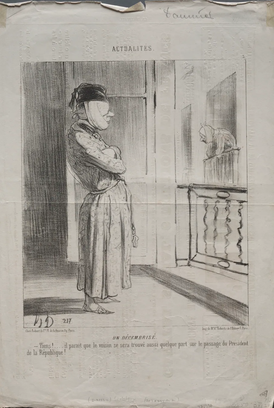 A Decemberist by Honoré Daumier