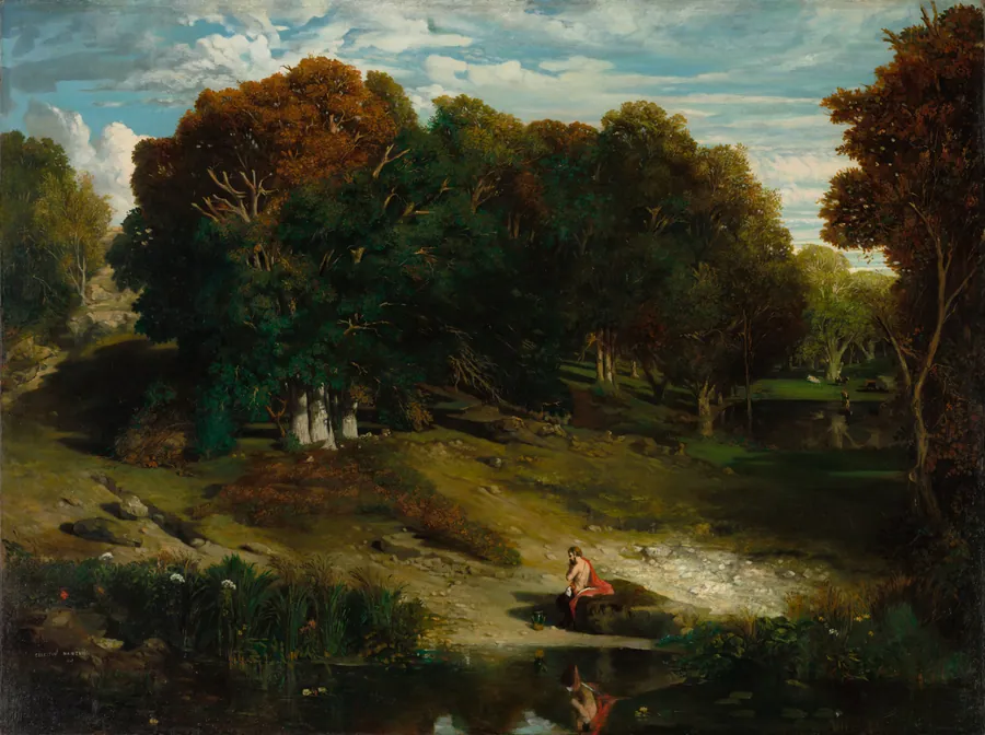 In the Forest by Célestin François Nanteuil