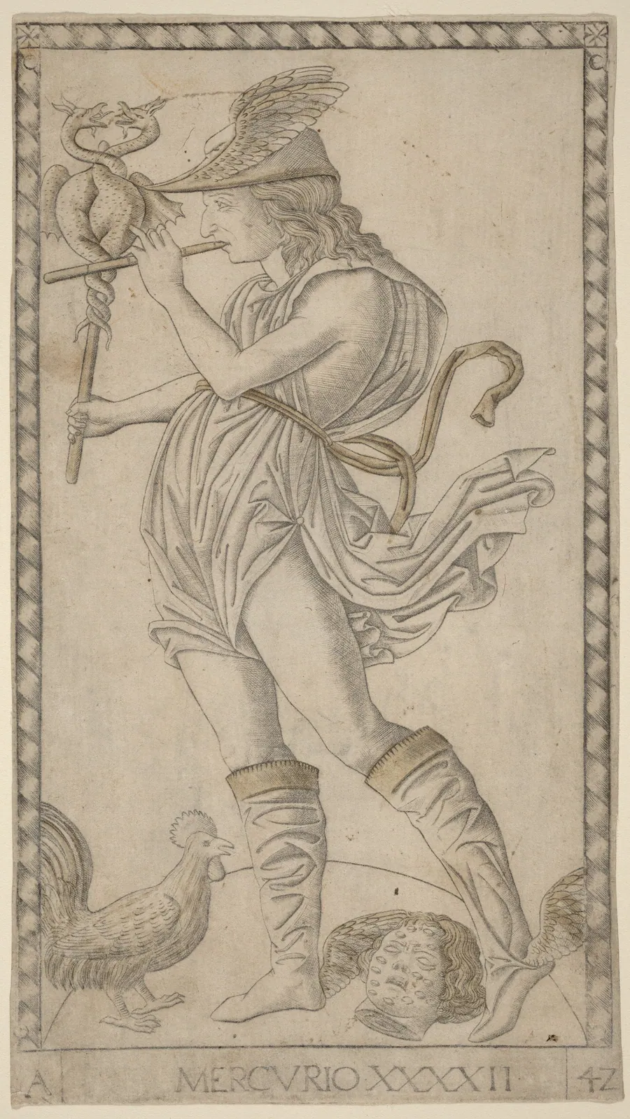 Mercurio (Mercury) by Master of the E-Series Tarocchi