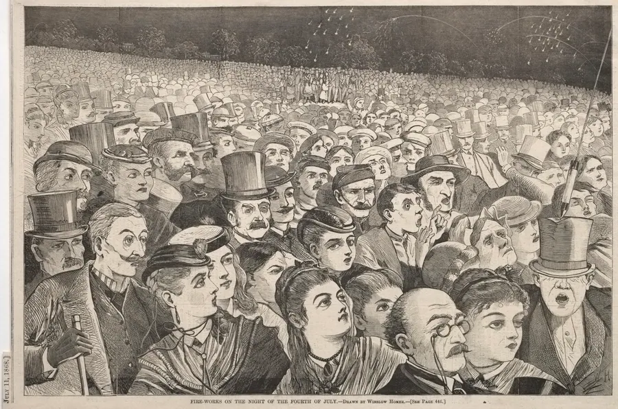 Fire-Works on the Night of the Fourth of July by Winslow Homer