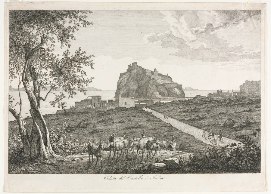 View of the Castello, Ischia by Florian Grospietsch