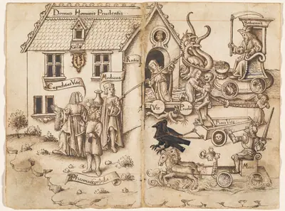 "Do Not Turn Back When You Arrive at the End" [fol. 26 verso / 27 recto]